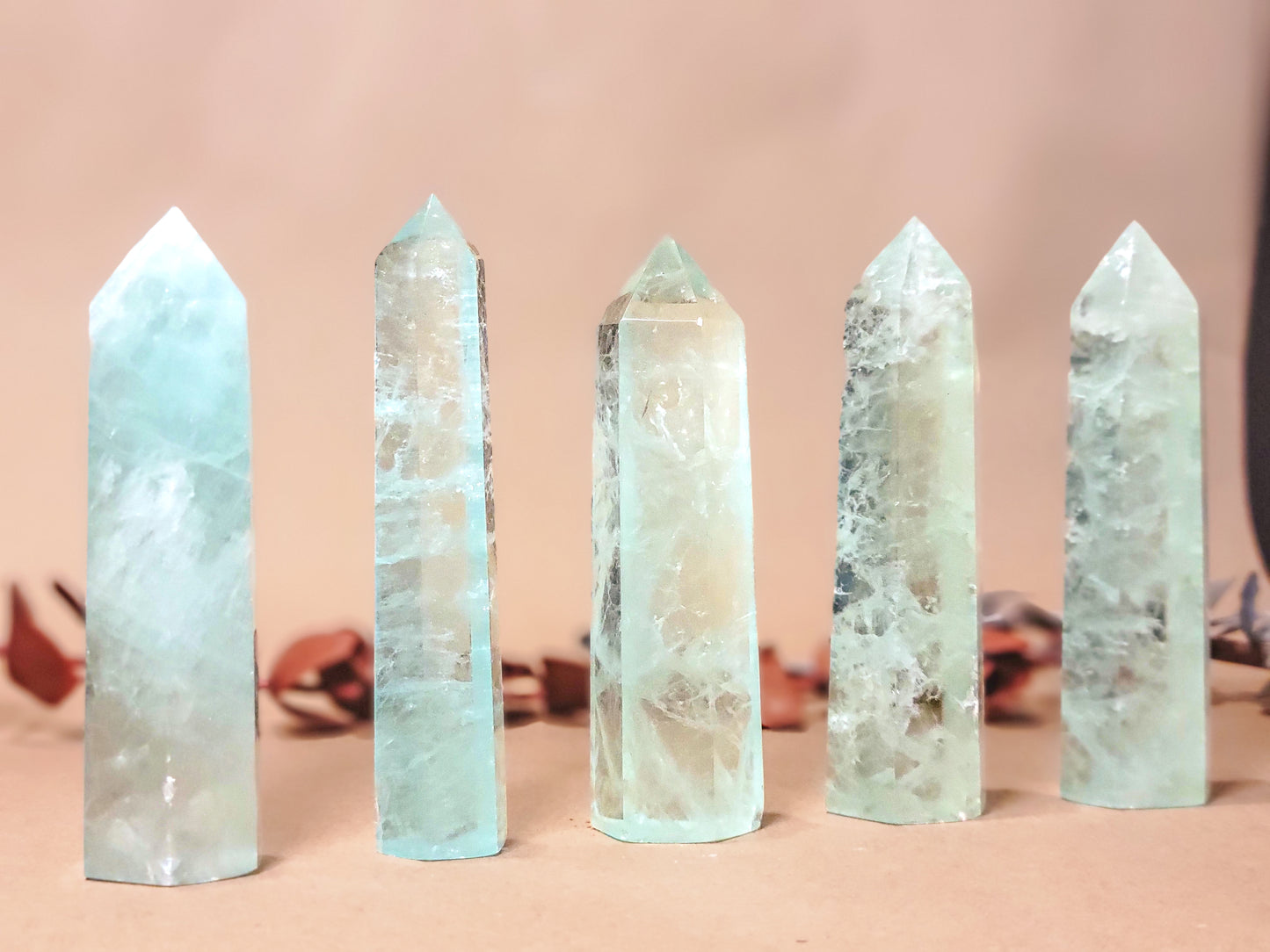 Green Fluorite Obelisk Point Crystal