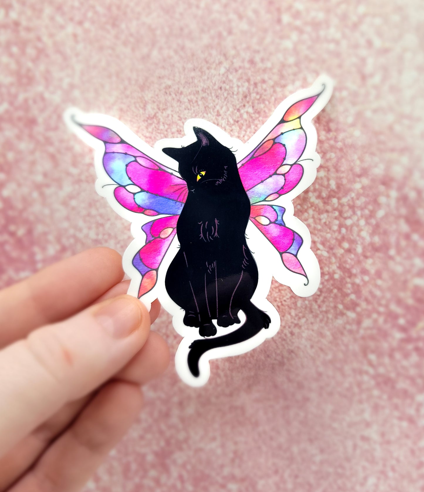 Mystical Fairy Cat Sticker