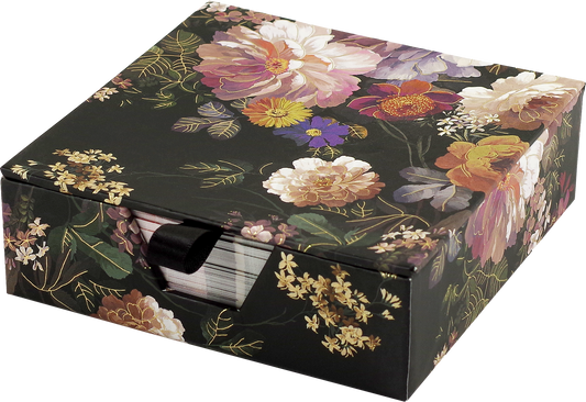 Midnight Floral Desk Notes (Note Pad)