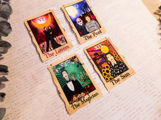 The Addams Family Tarot Sticker Set