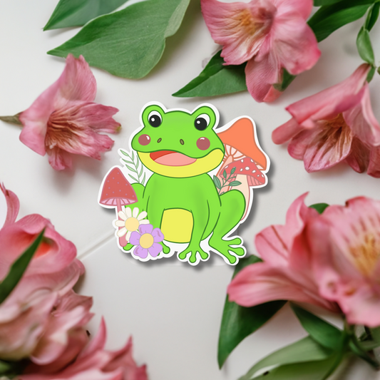 Fungi Frog Sticker