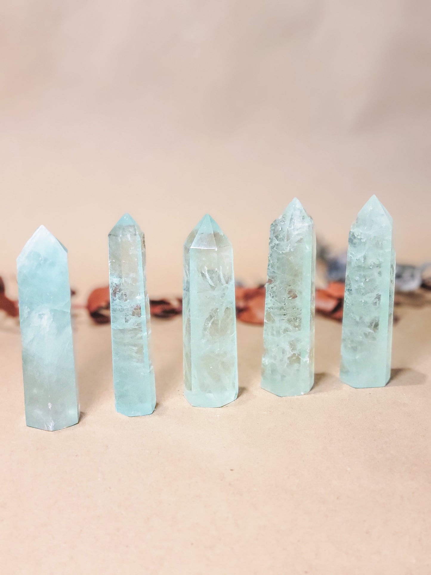 Green Fluorite Obelisk Point Crystal