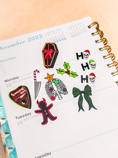 Spooky Christmas- Planner Stickers