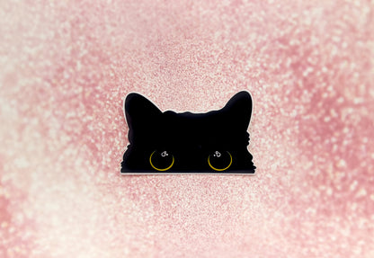 Kitty Cat Eyes Water-Resistant Sticker