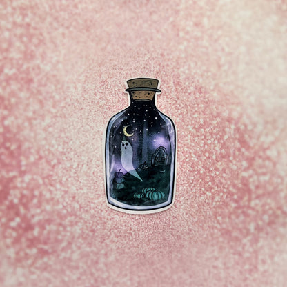 Graveyard In a Bottle Water-Resistant Sticker