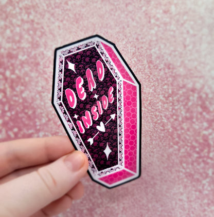 “Dead Inside” Coffin Sticker