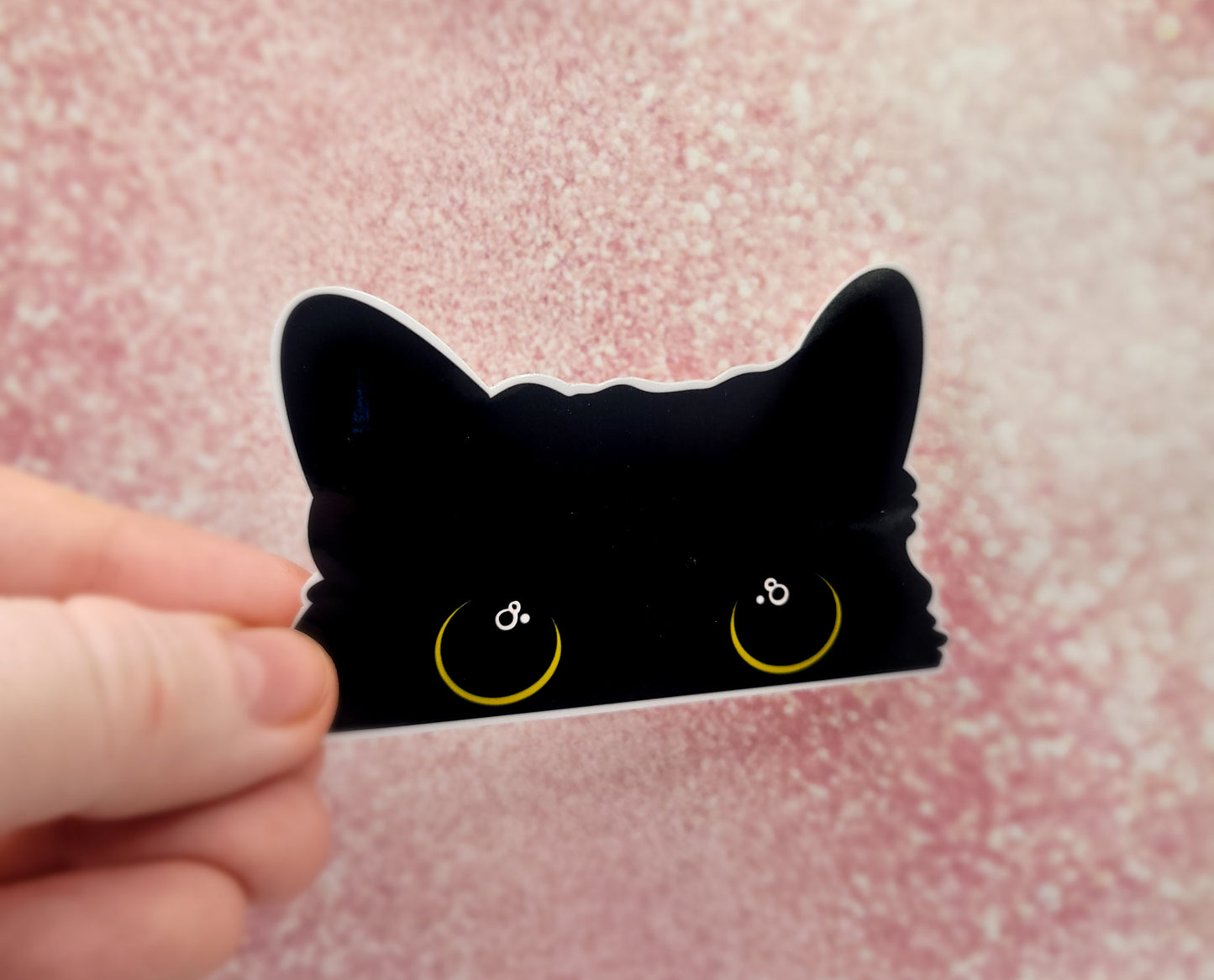 Kitty Cat Eyes Water-Resistant Sticker