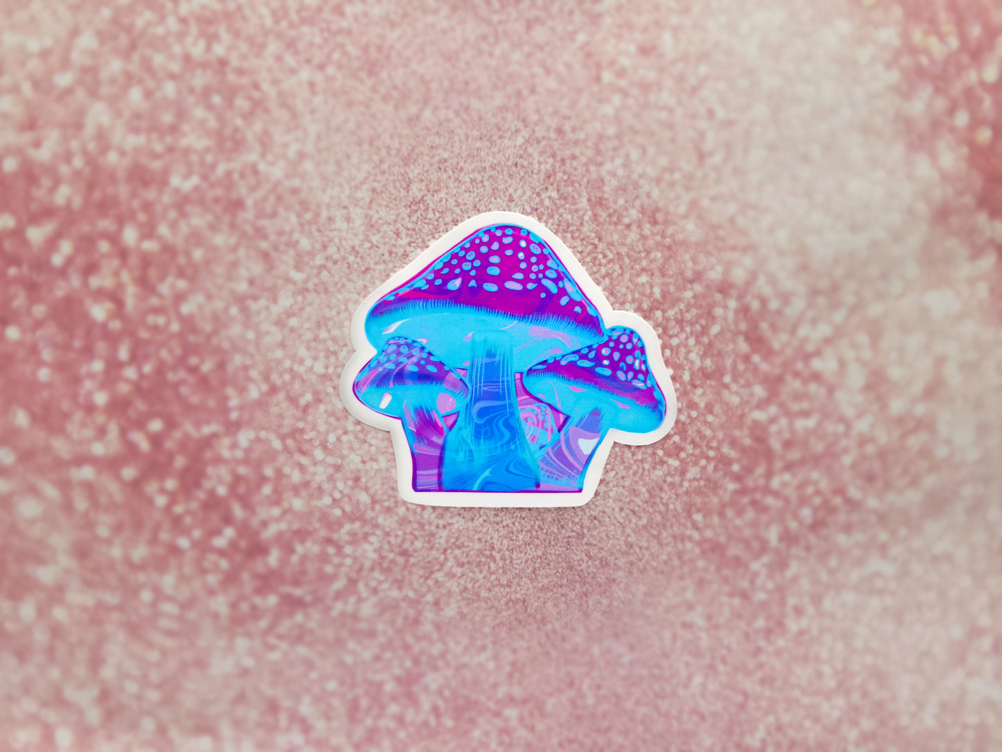 Neon Mushroom Sticker