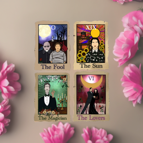 The Addams Family Tarot Sticker Set