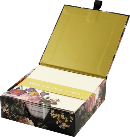 Midnight Floral Desk Notes (Note Pad)