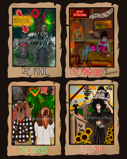 Beetlejuice Tarot Sticker Set