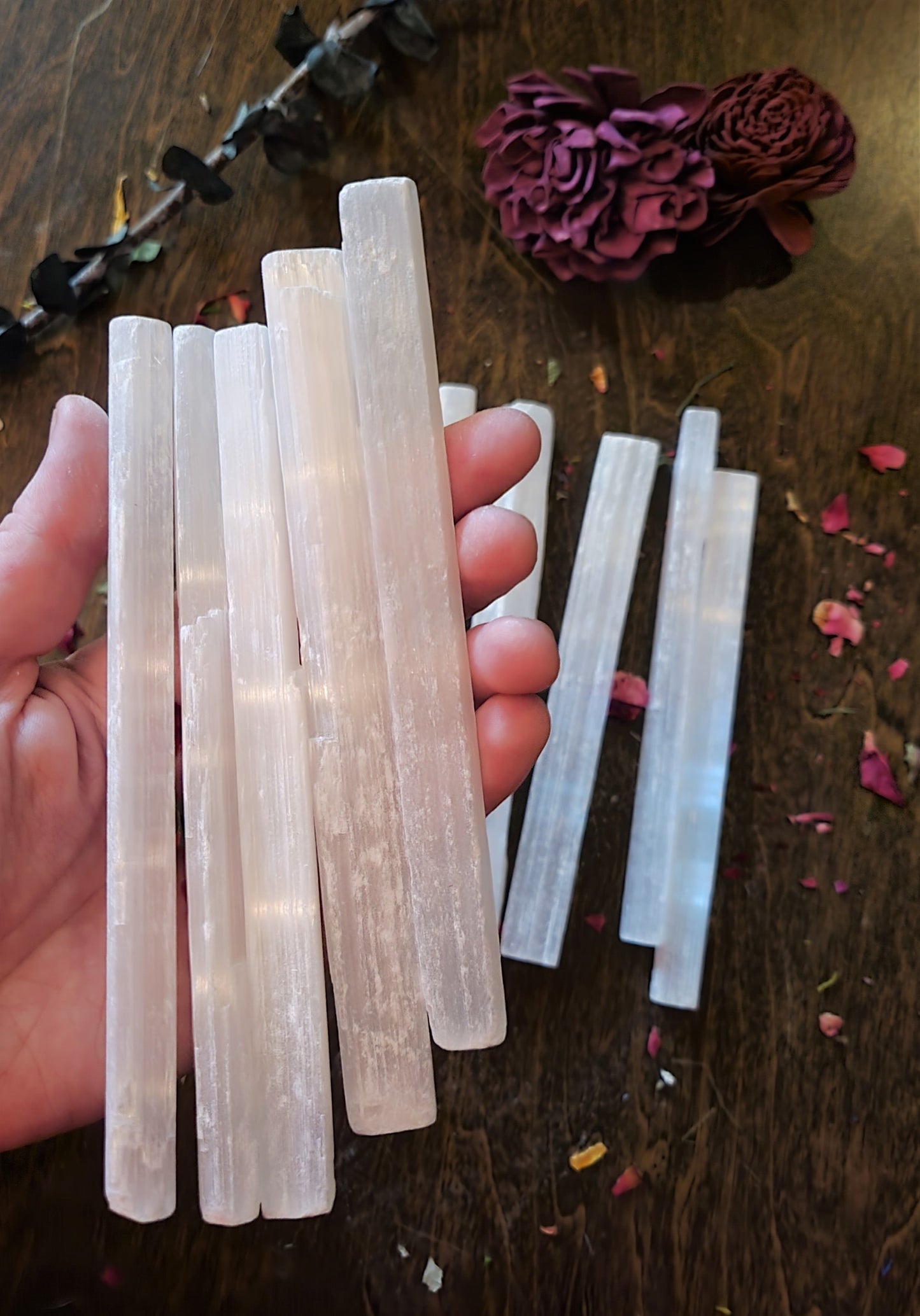 Selenite Wand-6 Inches (2pcs)